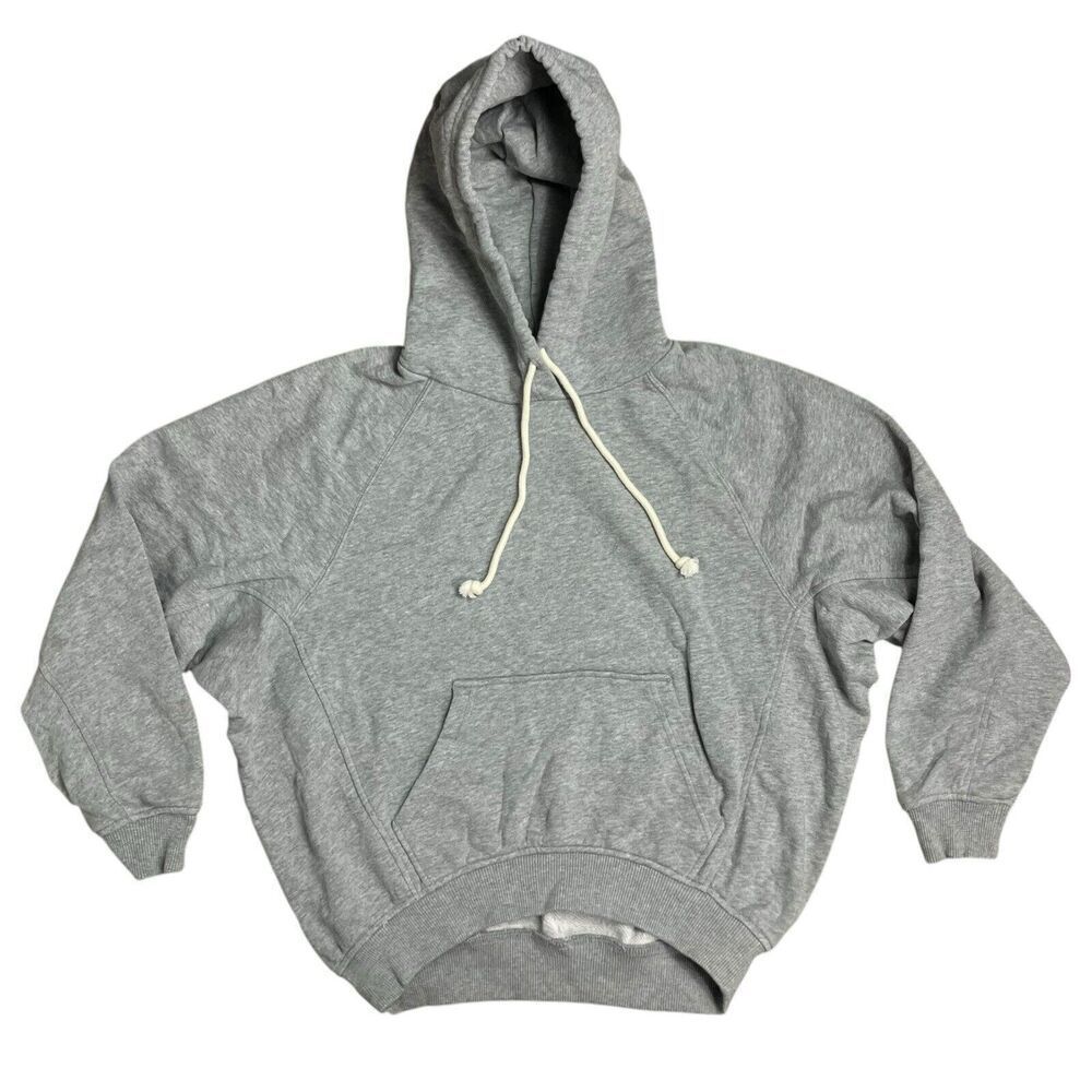 MADEWELL Hoodie WMNS S Grey Terry Relaxed Raglan-Sleeve‎ Sweatshirt NN528